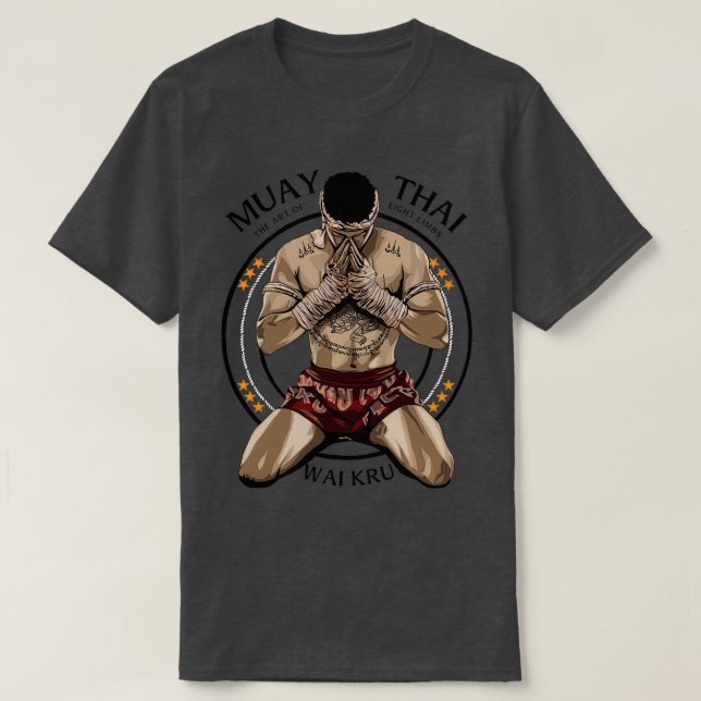 Camiseta Muay Thai Boran Wai Kru 1 (Diseño del anverso)