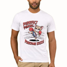 Camiseta Muay Thai Boxing Cute Anime Cat