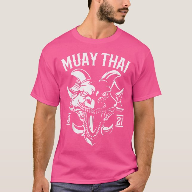 Camiseta Muay Thai, cabeza de dragón (Anverso)