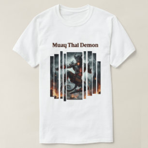 Camiseta Muay Thai Demon Boxeo de arte digital en Tailandia