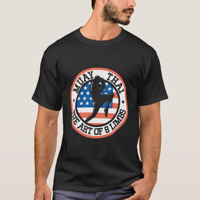 Camiseta Muay Thai El Arte De 8 Límites El Boxeo Tailandés  (Anverso)