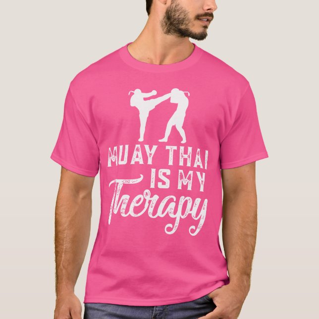 Camiseta Muay Thai es mi terapia Muay Thai (Anverso)