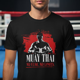 Camiseta Muay Thai Fighter – No Fear No Limits