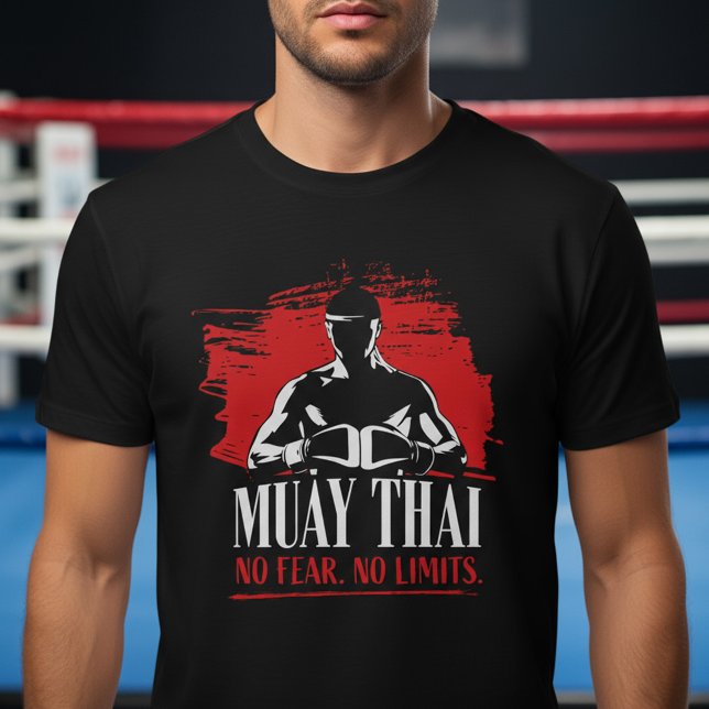 Camiseta Muay Thai Fighter – No Fear No Limits (Subido por el creador)