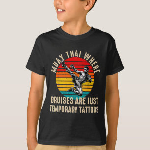 Camiseta Muay Thai Fighter Para Hombres Dad Boxeo Tailandés