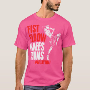 Camiseta Muay Thai Fist Elbow Knee Tailandia Mma Thai Boxin