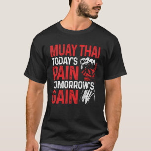 Camiseta Muay Thai hoy día el dolor del entrenamiento de bo