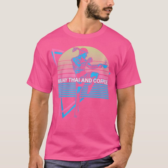 Camiseta Muay Thai Kickboxing Muay Thai Y Café (Anverso)