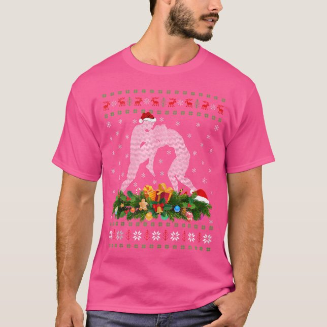 Camiseta Muay Thai Lover Xmas Santa Hat Muay Thai Chris (Anverso)