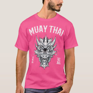 Camiseta Muay Thai luchando contra el dragón Demonio Boxeo 