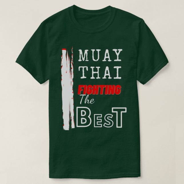 Camiseta Muay Thai luchando contra el mejor producto tailan (Diseño del anverso)