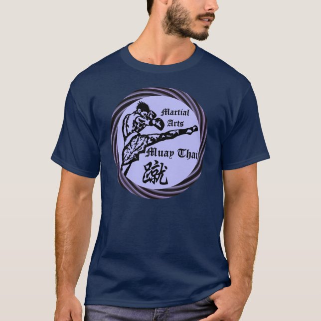 Camiseta Muay Thai , Martial Arts , Kanji , Clothing (Anverso)