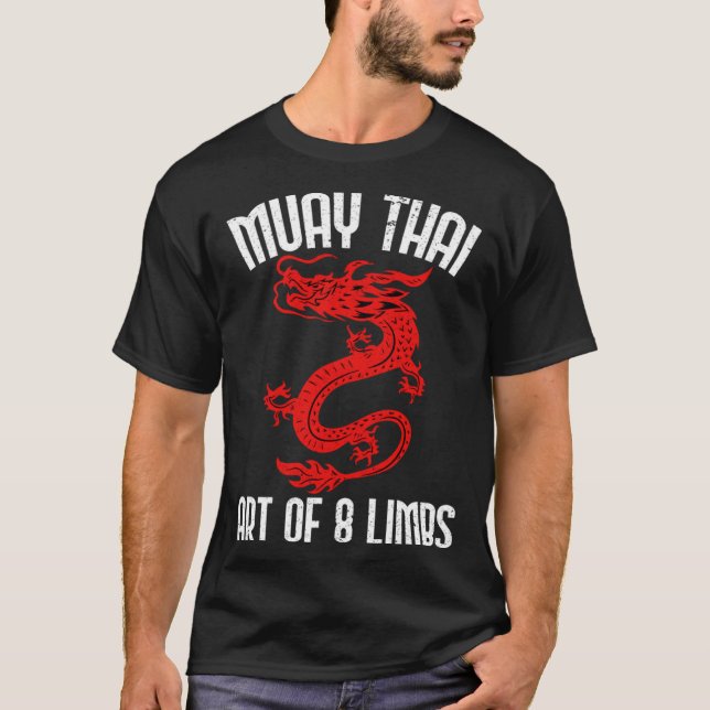 Camiseta Muay Thai Of 8 Limbs Muay Thai Quotes (Anverso)