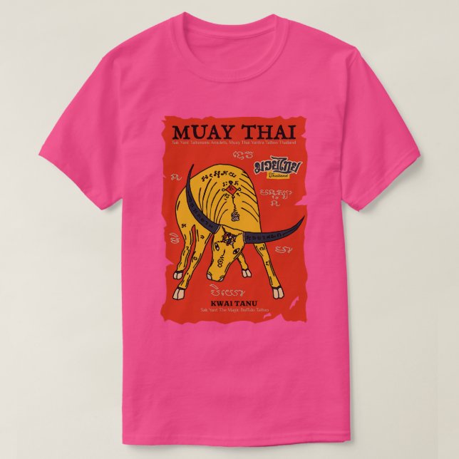 Camiseta Muay Thai Sak Yant Buffalo Tattoo (Diseño del anverso)