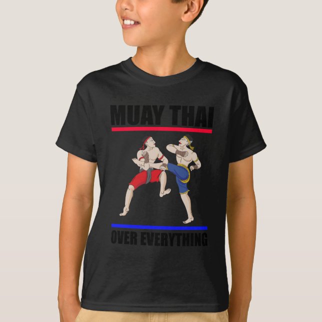 Camiseta Muay Thai sobre todo (Anverso)