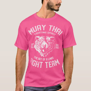 Camiseta Muay Thai Tiger Head Fight Team Nak Muay Kickboxin