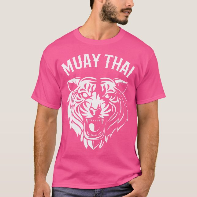 Camiseta Muay Thai Tiger Head Nak Muay Kickboxing (Anverso)