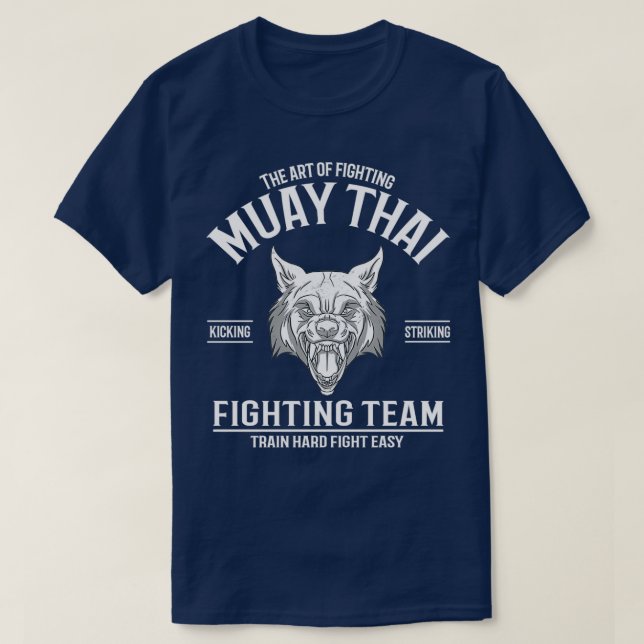 Camiseta Muay Thai Wolf Thai Boxing (Diseño del anverso)