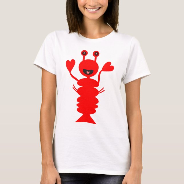 Camiseta Mucha alegría Lobster feliz (Anverso)