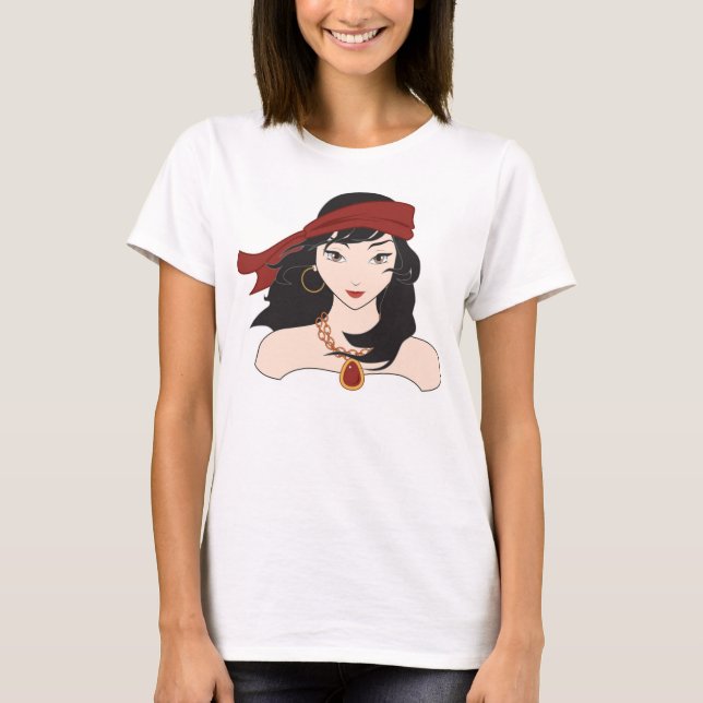 Camiseta Muchacha del pirata (Anverso)