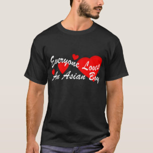 Camiseta Muchacho asiático de los amores (oscuro)