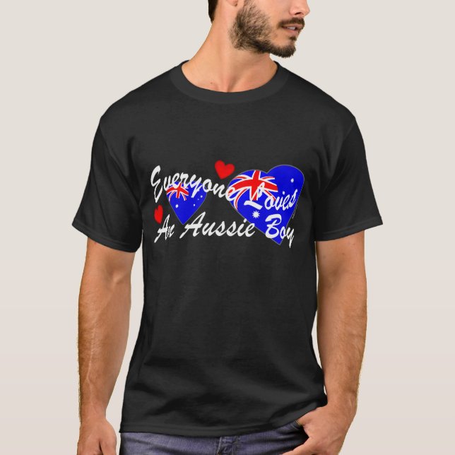 Camiseta Muchacho australiano de los amores (oscuro) (Anverso)