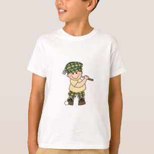 Camiseta Muchacho blanco del golfista