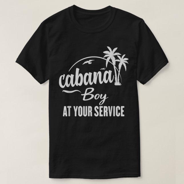 Camiseta Muchacho cabana a tu servicio Gracioso Summer T Sh (Diseño del anverso)