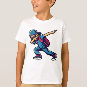 Camiseta Muchacho Dabbing Estudiante, Feliz 100 Días De Esc