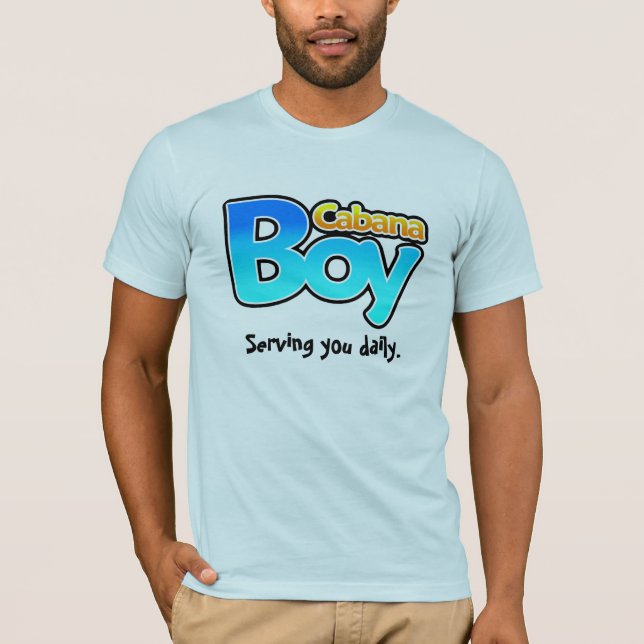 Camiseta Muchacho de la cabaña que le sirve diariamente (Anverso)