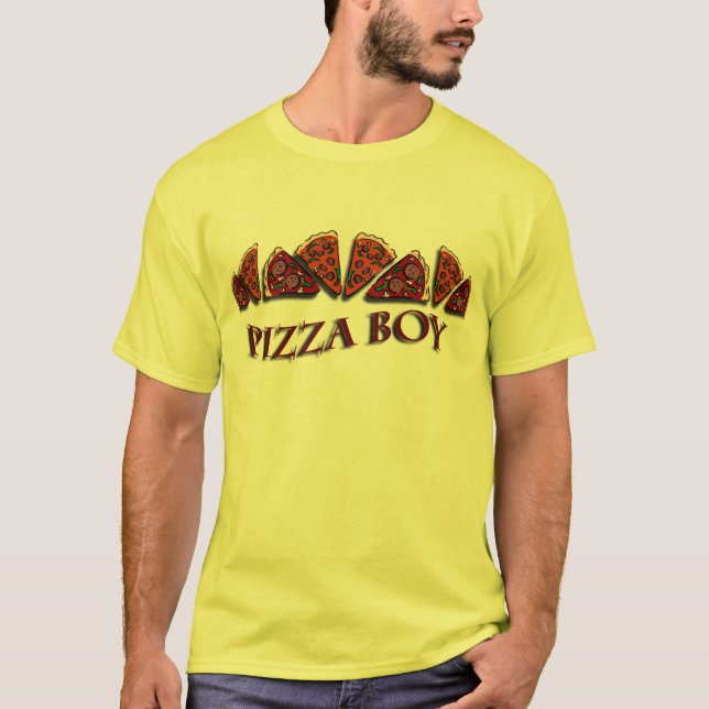 Camiseta Muchacho de la pizza (Anverso)