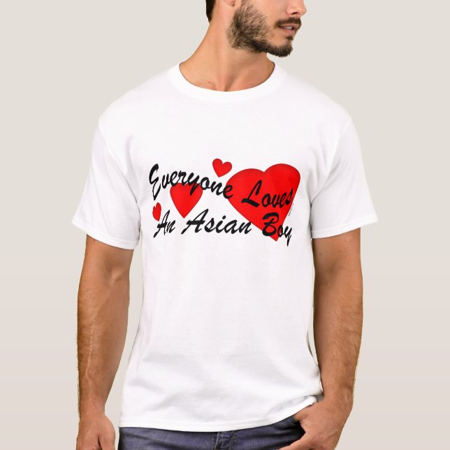 Camiseta Muchacho del asiático de los amores (Anverso)
