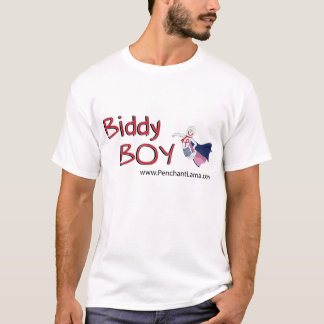 Camiseta Muchacho del Biddy del lama de la inclinación