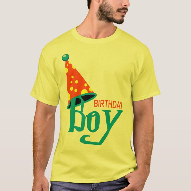 Camiseta Muchacho del cumpleaños (Anverso)