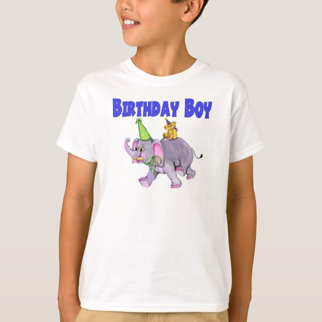 Camiseta Muchacho del cumpleaños (Anverso)