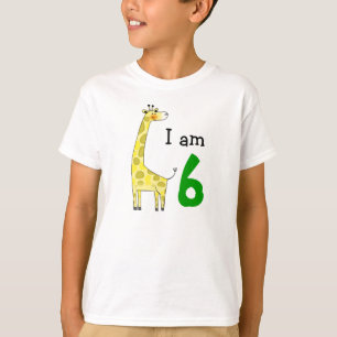 Camiseta muchacho del cumpleaños de 6 años/regalo del chi