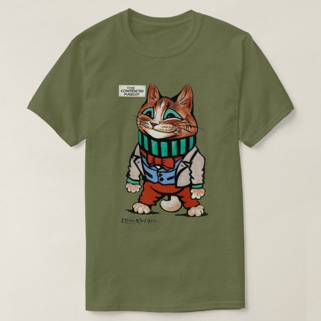 Camiseta Muchacho del gato, Louis Wain (Diseño del anverso)