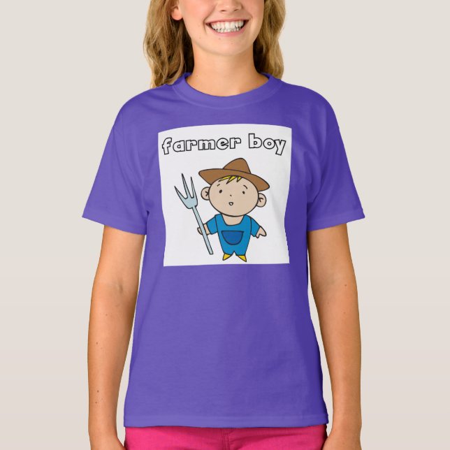 Camiseta Muchacho del granjero (Anverso)