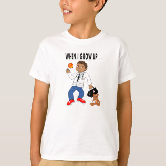 Camiseta Muchacho del médico del dibujo animado con la