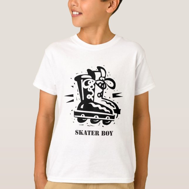 Camiseta Muchacho del patinador - Rollerblading (Anverso)