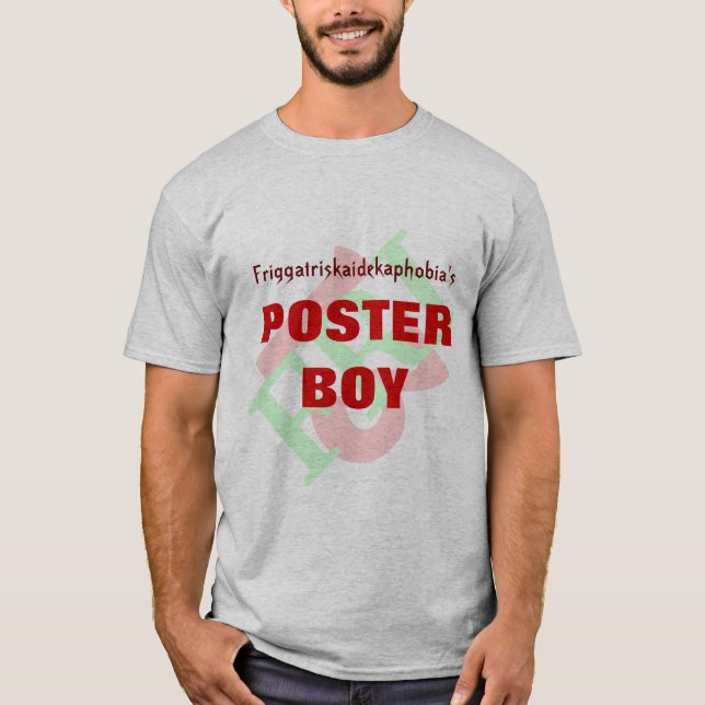 Camiseta Muchacho del poster de Friggatriskaidekaphobia (Anverso)