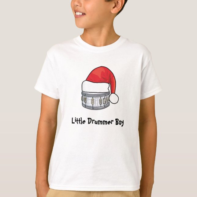Camiseta muchacho drummerboy, pequeño del batería (Anverso)