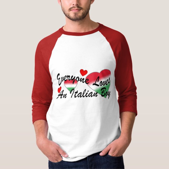 Camiseta Muchacho italiano de los amores I (Anverso)