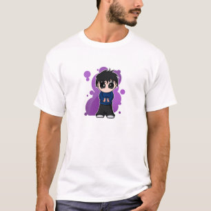Camiseta Muchacho lindo de Manga/del animado