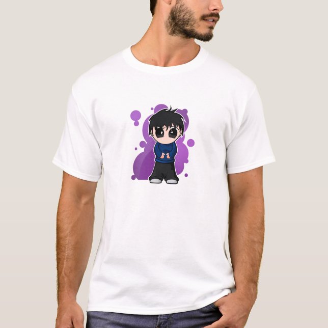 Camiseta Muchacho lindo de Manga/del animado (Anverso)