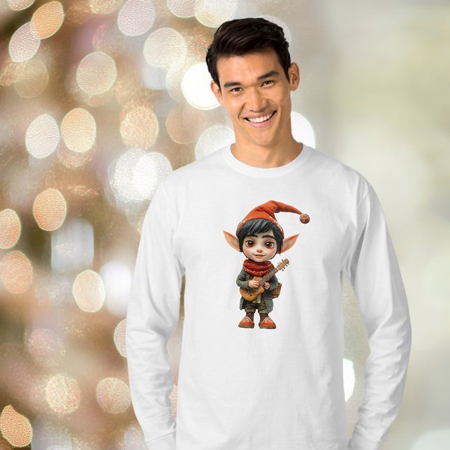 Camiseta Muchacho musical Navidades Tee masculino (Subido por el creador)