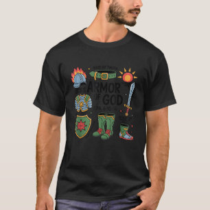 Camiseta Muchachos cristianos Armor de Dios Jesús es Rey