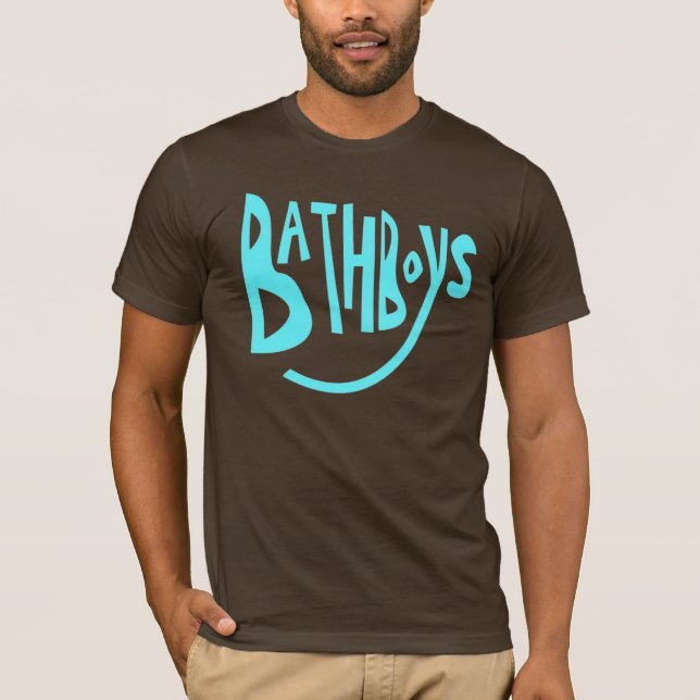 Camiseta Muchachos del baño azules (Anverso)