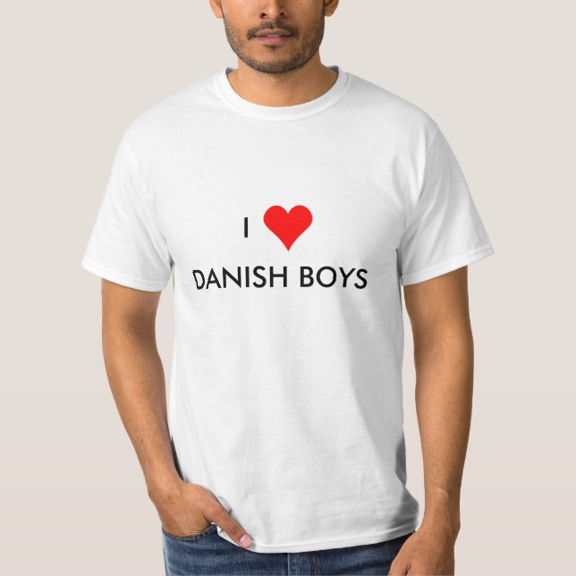 Camiseta muchachos del danés del corazón i (Anverso)