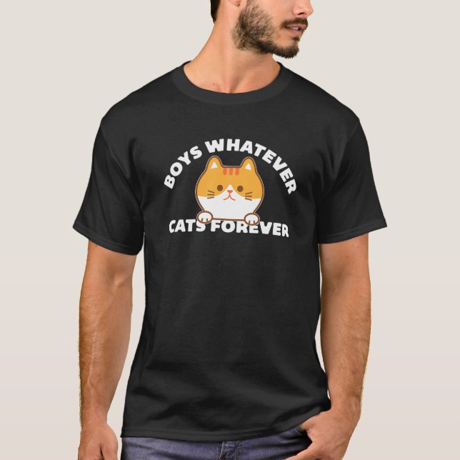 Camiseta Muchachos divertidos, sean cuales sean los gatos p (Anverso)